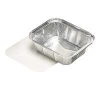 Papstar Pack 10 Plats En Aluminium 141x116x41mm 500ml Avec Couvercle
