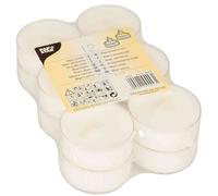 Papstar Pack De 12 Bougies Chauffe-Plat Maxi Diam 57 Mm H 26 Mm Blanc