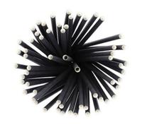 PAPSTAR Paille en papier 'pure', 250 mm, noir