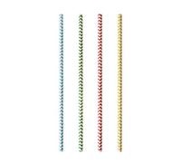 Papstar pailles en papier Zig Zag Pure 20 cm multicolore 100 pièces