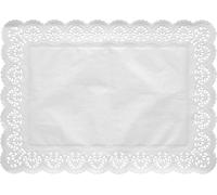 Papstar papier dentelle carré 53 x 32,5 cm blanc 100 pièces