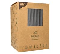 Paille en papier 'pure', 250 mm, noir