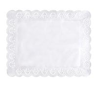 Papstar papiers à dentelle carrés dentelles à tarte 46 x 36 cm blanc 100 pièces