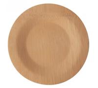 papstar papstar assiette en bambou ""pure"", sans compartiment, 180 mm