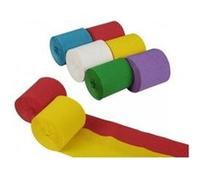Papstar papstar banderoles de papier crépon, 50 mm x 10 m, pack de 6 noir G