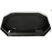 Papstar Plats de service PET 55 x 36 cm noir 10 pièces