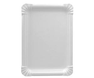 Papstar Pure 11071 250 Plateau rectangulaire en carton Blanc 16,5 x 20 cm