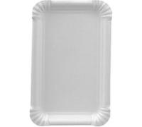 PAPSTAR pure - Assiette - carré - jetable - blanc (pack de 250) Blanc G