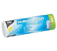 PAPSTAR Rouleau de 20 Sacs poubelle HDPE 60 litres Blanc
