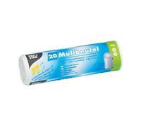 PAPSTAR Rouleau de 20 Sacs poubelle HDPE 60 litres Blanc