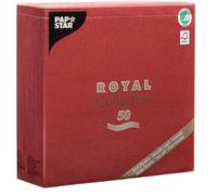 Papstar Royal Collection 11608 Serviettes Pliage 1/4 40 x 40 cm Bordeaux Lot de 50