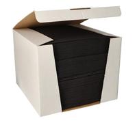 Papstar Royal Collection 88555 Lot de 100 serviettes en papier Noir profond 40 x 40 cm