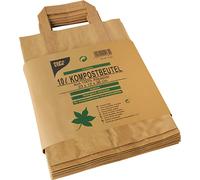 PAPSTAR Sac à compost avec anse marron 10 litres 15 pièces