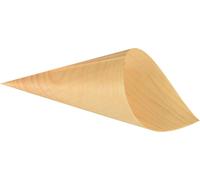 PAPSTAR Sac à pointes pour fingerfood "pure" diamètre : 45 mm en bois 50 pièces