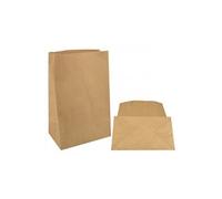 papstar sac en papier à fond plat, brun noir