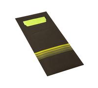 Papstar Sacs de Couverts Noir Citron Vert 200x85 MM 520 Pièce