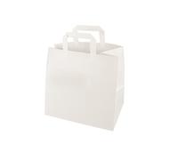 Papstar Sacs En Papier 25 X 26 X 17 CM Blanc Avec Poignée 50 Pièces