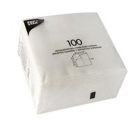 PAPSTAR Serviette 81451 33x33cm 1lagig weiß 100 St./Pack.