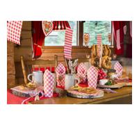 PAPSTAR Serviette à motif 'Vichy Karo', 330 x 330 mm