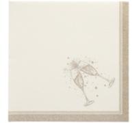 PAPSTAR Serviette 'ROYAL Collection Festivities', argent