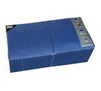 PAPSTAR - Serviette - Taille 33 x 33 cm - jetable - bleu foncé (pack de 250) Bleu foncé