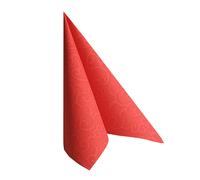 Papstar serviettes 40cm 1/4 pli Royal Casali rouge 50 pcs.