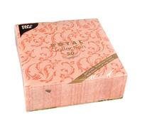 Papstar serviettes 40cm 1/4 pli Royal Damascato nectarine 50 pcs.