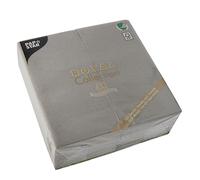 Papstar serviettes 40cm 1/8 pli Royal Gris 50 pcs.