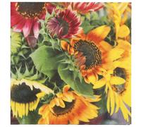 PAPSTAR Serviettes à motif "Bouquet de tournesols" 330 x 330 mm 20 pièces