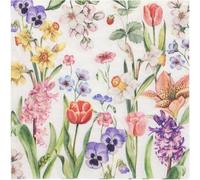 PAPSTAR Serviettes à motif "Flower Meadow" 330 x 330 mm 20 pièces