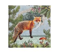 PAPSTAR Serviettes à motif "Fox Portrait" 330 x 330 mm 20 pièces