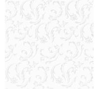PAPSTAR Serviettes à motif "ROYAL Collection Damascato" blanc 50 pièces