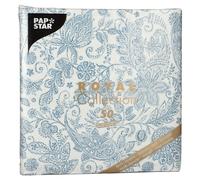 Papstar Serviettes Bleu Motif Cachemire