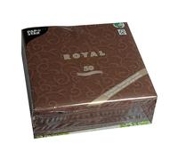 Papstar Serviettes Casali Marron 50 Pièces 55320