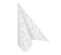 Papstar Serviettes « Royal Collection » – Lot de 50, Blanc 40 x 40 cm, Pliage 1/4