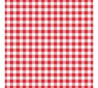 Papstar serviettes de table vichy à carreaux rouge