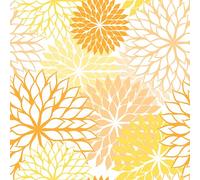 Papstar Serviettes Floralies 3 épaisseurs pli 1/4 40 x 40 cm Jaune Lot de 200