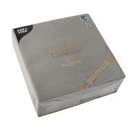 Papstar Serviettes Gris 40x40cm 50 Pièce