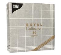Papstar Serviettes Gris Cuisine Craft