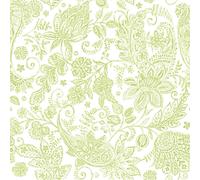 Papstar Serviettes Limonengrü Motif Cachemire 40x40 CM 50 Pièce