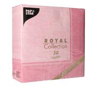 PAPSTAR Serviettes Rose 40 x 40 cm Lot de 50 Papierserviettes