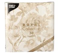 Papstar serviettes "ROYAL Collection" 1/4-plié 40 x 40 cm rose clair "Rose" 50 pièces