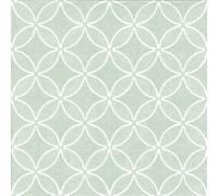 Papstar Serviettes Royal Collection Circle Fleurs Vert Jade 40x40cm 50 Pièce