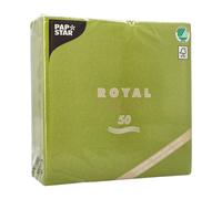 Papstar « Royal Collection » - Pliage 1/4-40 cm x 40 cm - Vert olive - #81749