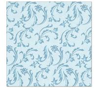 Papstar serviettes, turquoise "ROYAL Collection" 1/4-pli 40 x 40 cm "Damascato" 50 pièces