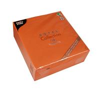 Papstar Serviettes Royal Collection - Lot de 50, 40 x 40 cm Pliage 1/4 - Nectarine