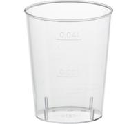 Papstar Verres à liqueur 4cl transparent 42 x 42 x 52mm 50 pièces