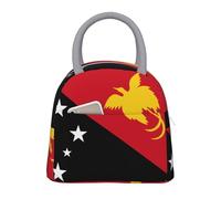 Papua New Guinea Drapeau Sac Isotherme Repas Portable Boîte À Déjeuner Voyage Grande Tote Réutilisable Pour Femmes Hommes Enfants École Extérieur Pique-Nique