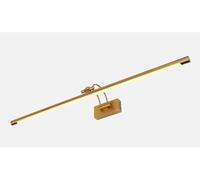 PAPUQ Applique murale à LED pour éclairage de tableaux, miroirs, peintures murales, 16 W, style traditionnel et élégant, ton de lumière chaude 3000 K, Or antique, articulé. 90 cm