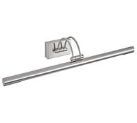 PAPUQ Applique murale à LED pour éclairage de tableaux, miroirs, peintures murales, 8 W, traditionnel et élégant, lumière chaude 3000 K, nickel mat, articulé et pivotant. 50 cm